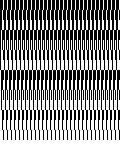 A black & white image showing patterns of white and black stripes used by CGA cards to display colors A black & white image showing patterns of white and black stripes used by CGA cards to display colors